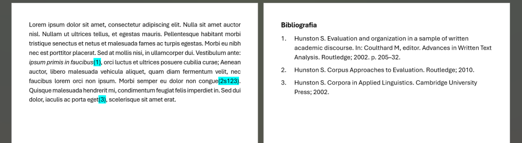 Rysunek 6. Odnośnik z numerem strony w systemie Vancouver